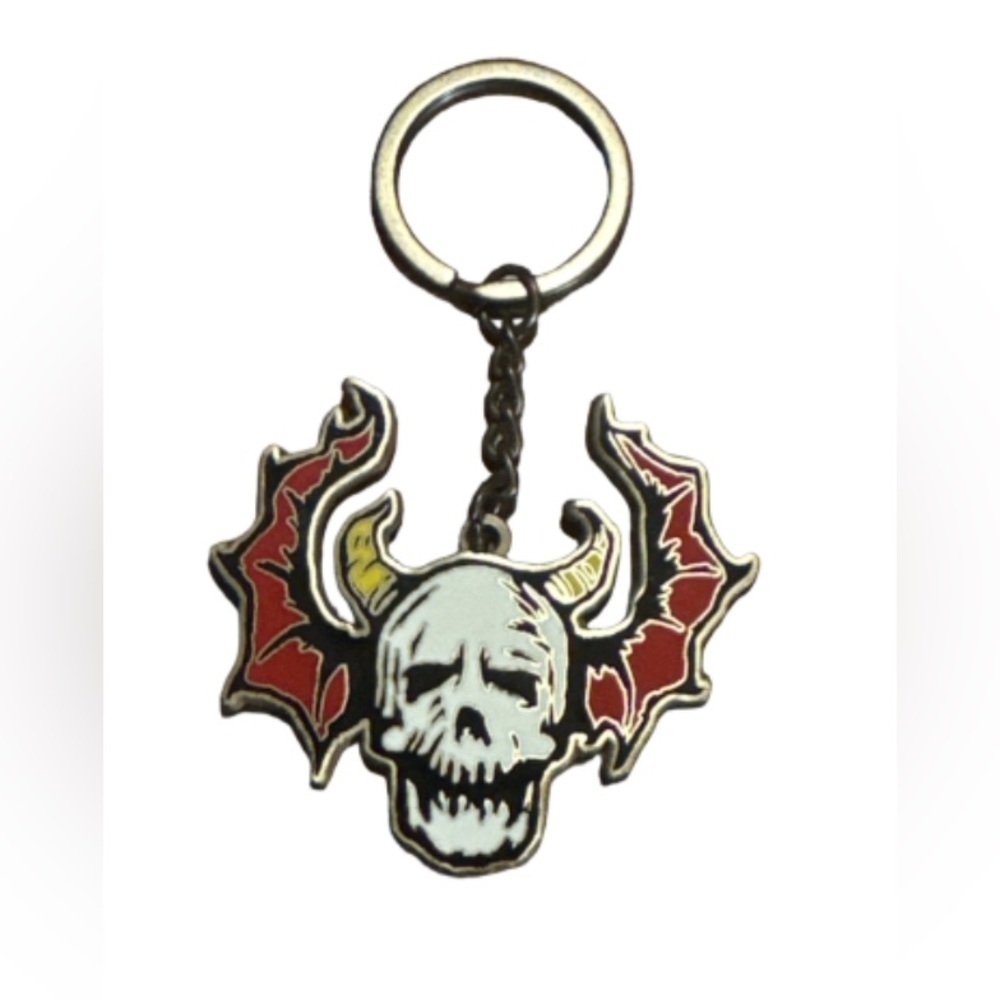 Netflix night lord  Motif Metal skull goth Keychain